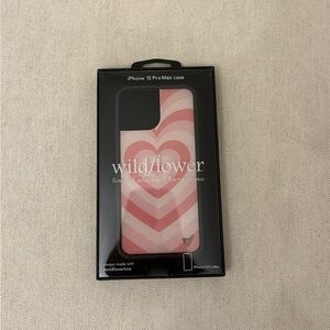 EUC - Wildflower Cases Pink Rose Latte iPhone 13 Pro Max Case - limited edition